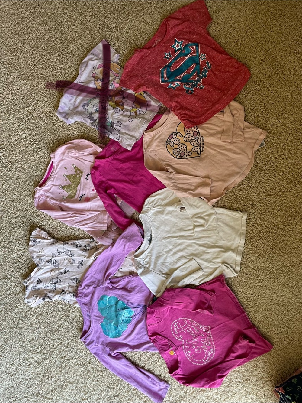 8 pieces 3T girls tops lot
